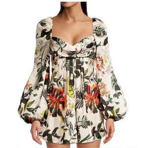 Katie May Romantic Floral Open Back Mini Dress